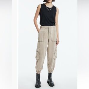 Allsaints Frieda denim cargo trousers